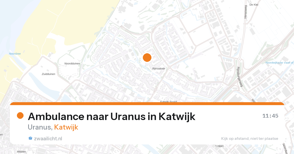 Ambulance naar Uranus in Katwijk — 5 mrt 2026
