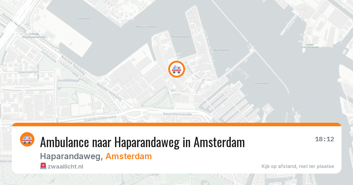Ambulance naar Haparandaweg in Amsterdam — 28 mei 2026