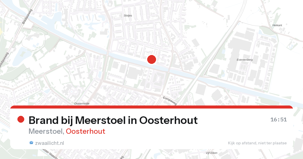 Brand bij Meerstoel in Oosterhout — 20 feb 2026