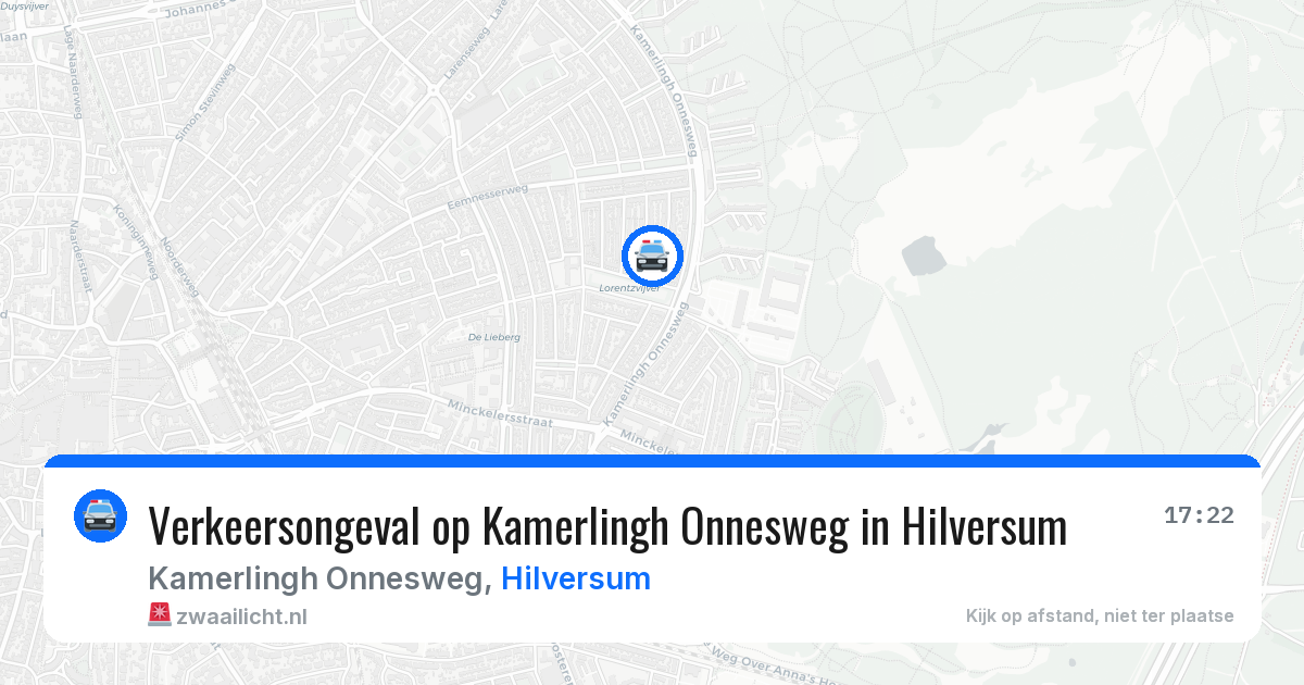 Verkeersongeval op Kamerlingh Onnesweg in Hilversum — 2 jun 2026