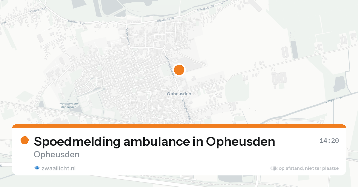 Spoedmelding ambulance in Opheusden — 22 jun 2026