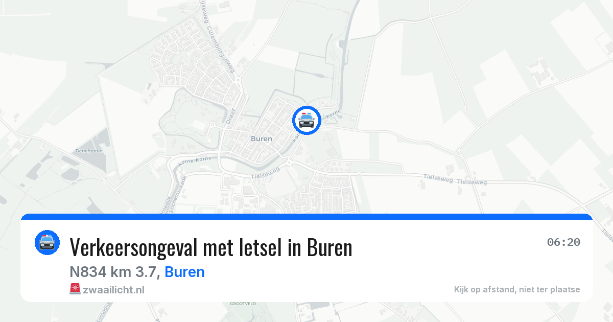 Verkeersongeval met letsel in Buren — 21 jan 2026