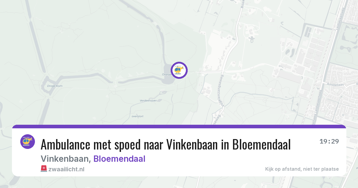Ambulance met spoed naar Vinkenbaan in Bloemendaal — 24 feb 2026