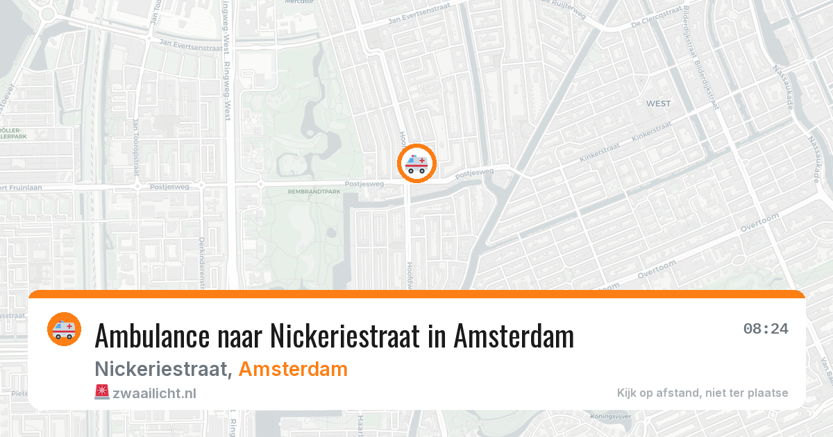 Ambulance naar Nickeriestraat in Amsterdam — 31 mei 2026