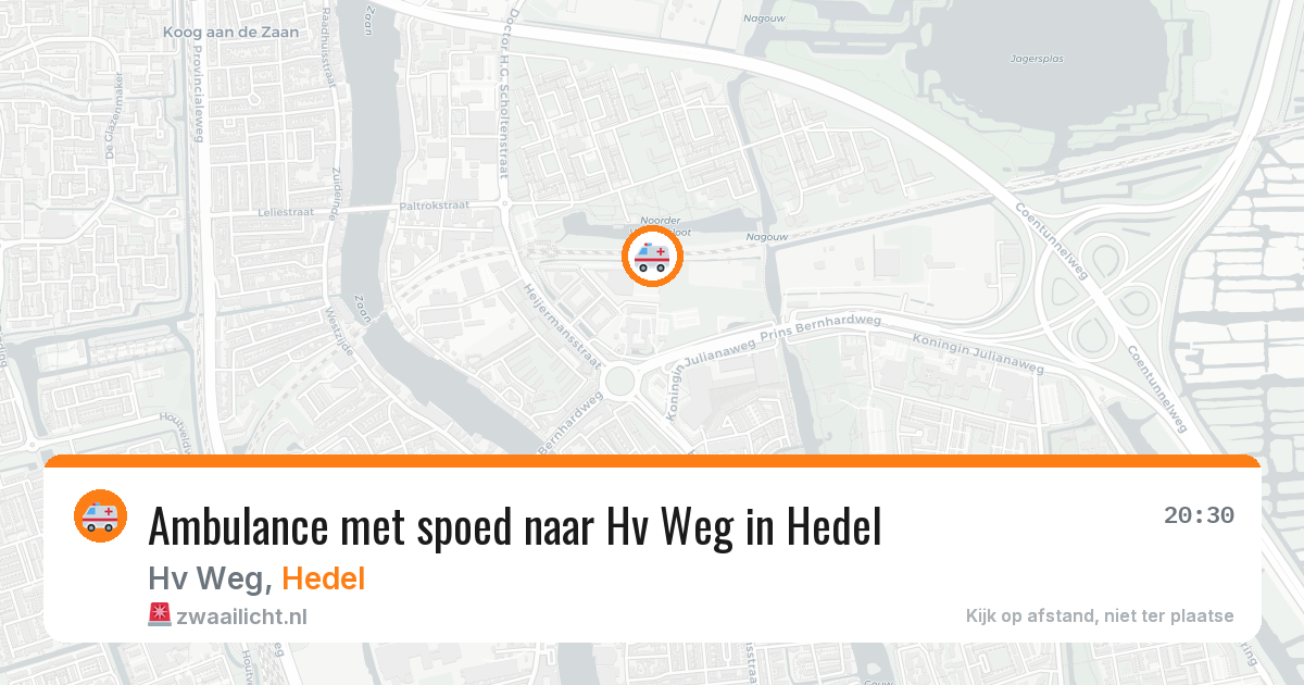 Ambulance met spoed naar Hv Weg in Hedel — 4 jun 2026