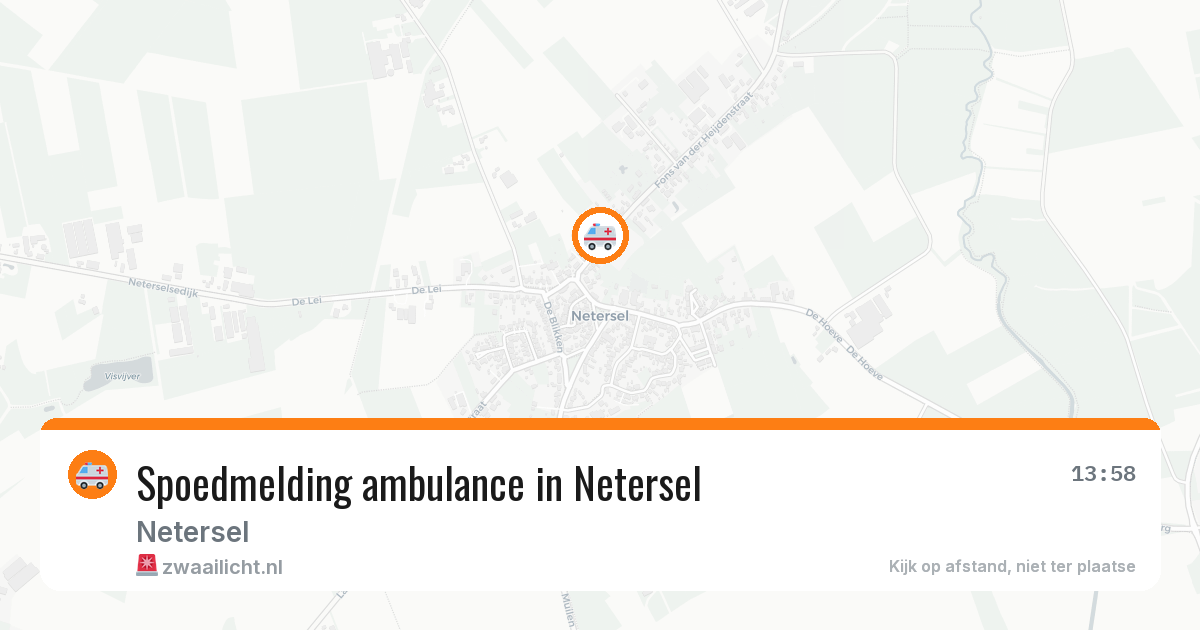 Spoedmelding ambulance in Netersel — 25 jan 2026