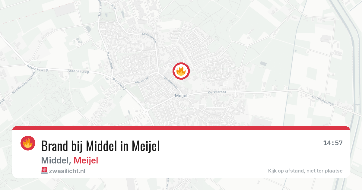 Brand bij Middel in Meijel — 23 jun 2026
