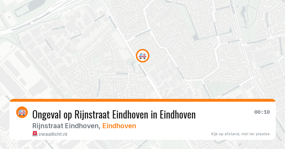 Ongeval op Rijnstraat Eindhoven in Eindhoven — 7 mei 2026