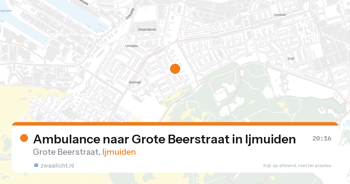 Ambulance naar Grote Beerstraat in Ijmuiden — 28 aug 2026