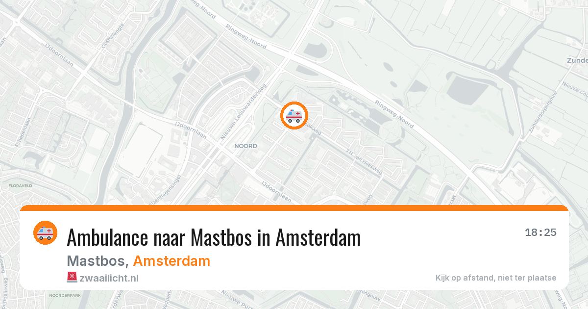 Ambulance naar Mastbos in Amsterdam — 11 apr 2026