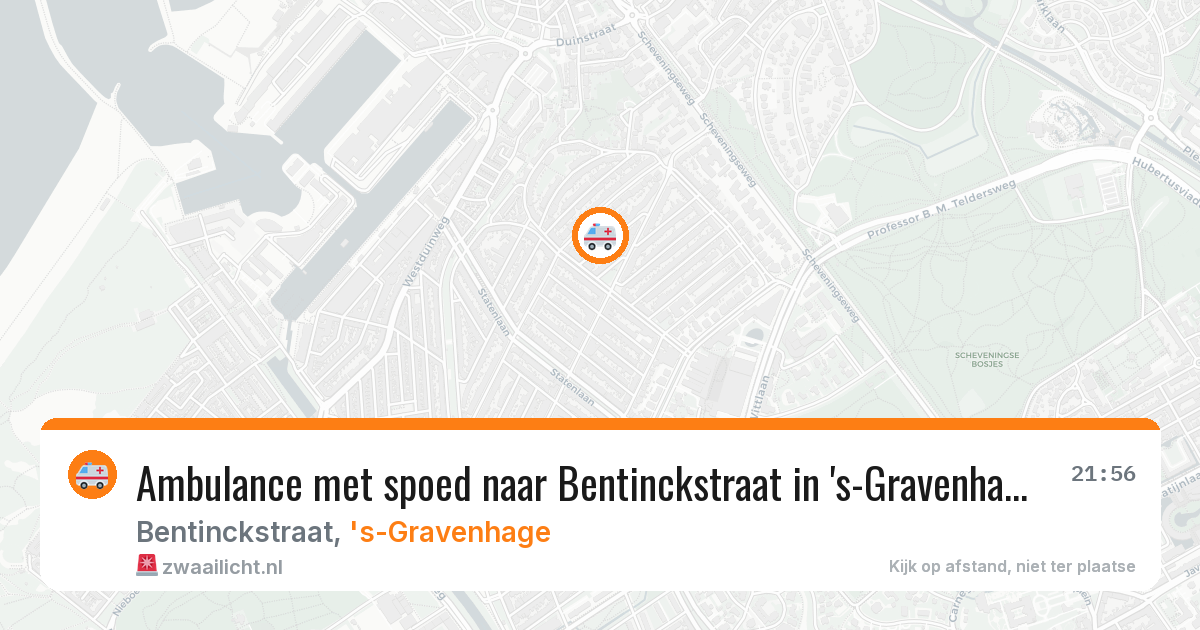 Ambulance met spoed naar Bentinckstraat in 's-Gravenhage — 11 jun 2026