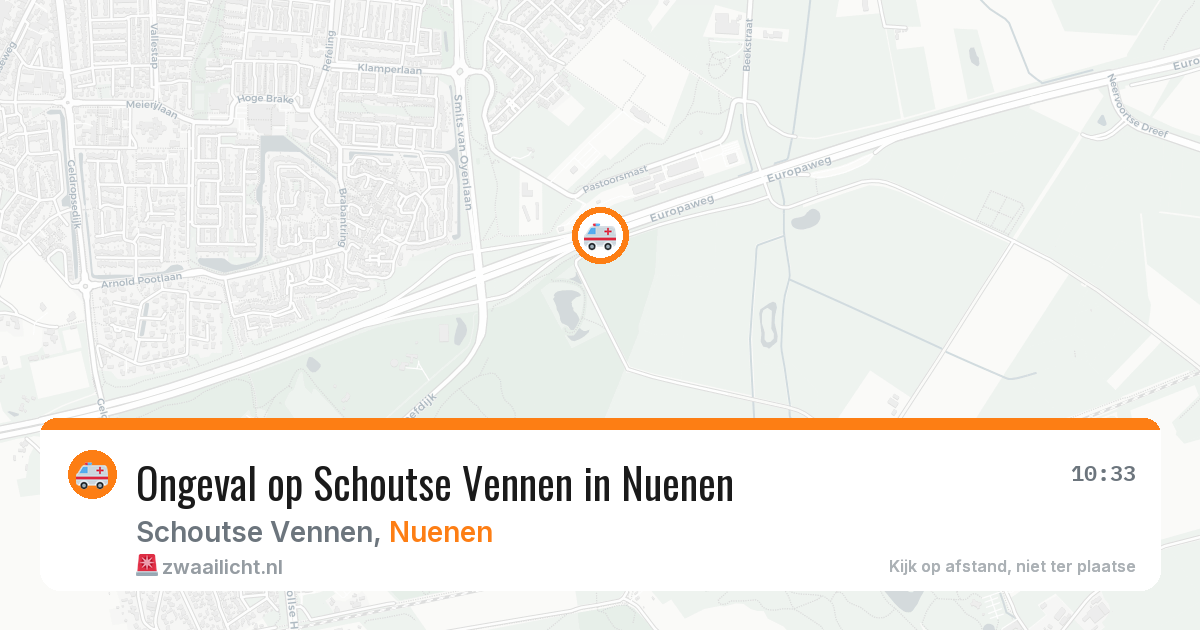 Ongeval op Schoutse Vennen in Nuenen — 4 feb 2026