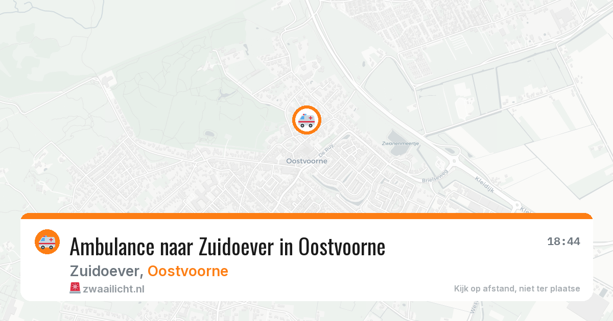 Ambulance naar Zuidoever in Oostvoorne — 28 jul 2026
