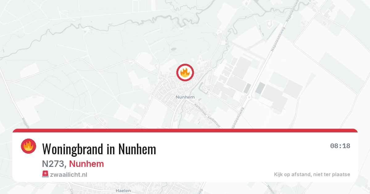 Woningbrand in Nunhem — 2 jun 2026