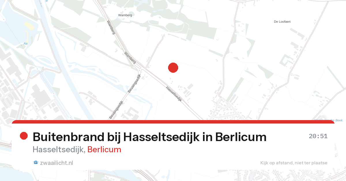 Buitenbrand bij Hasseltsedijk in Berlicum — 27 aug 2026