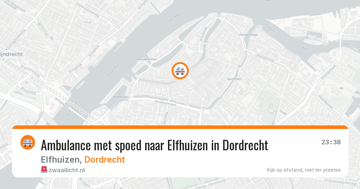 Ambulance met spoed naar Elfhuizen in Dordrecht — 24 jan 2026