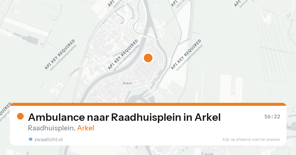 Ambulance naar Raadhuisplein in Arkel — 26 aug 2026