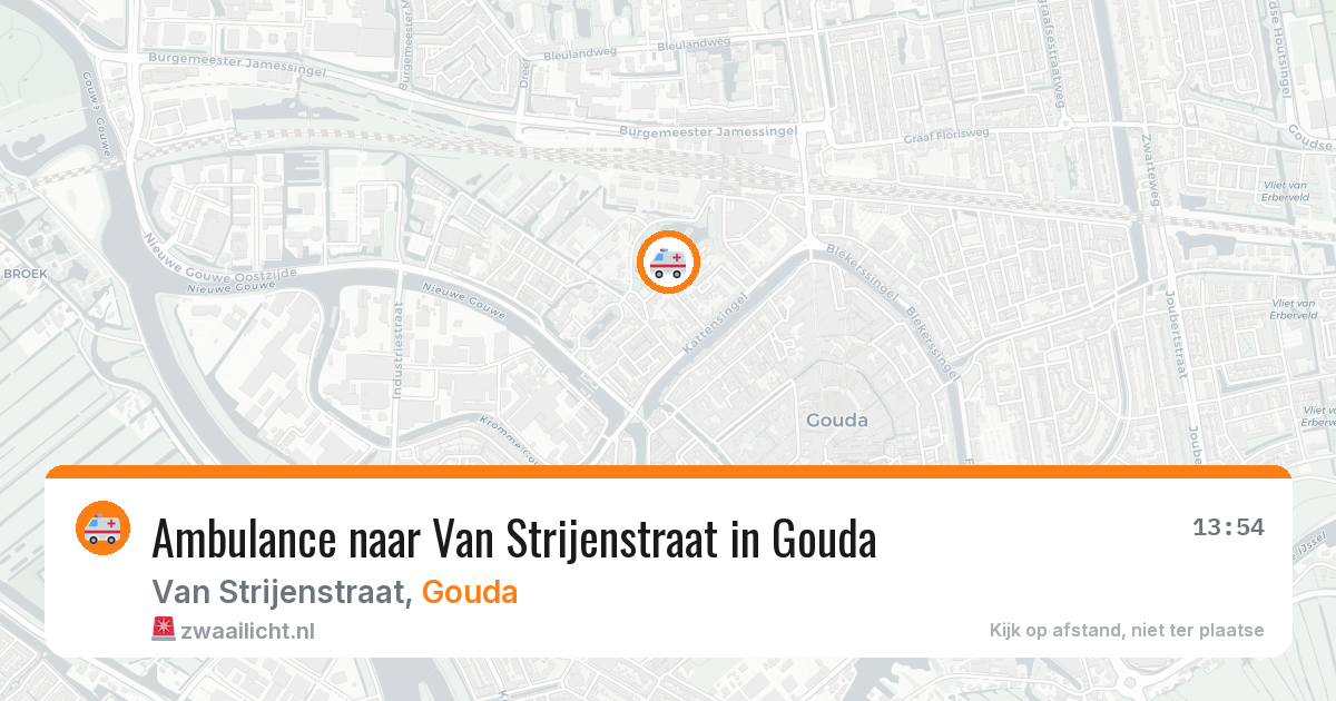 Ambulance naar Van Strijenstraat in Gouda — 31 jul 2026