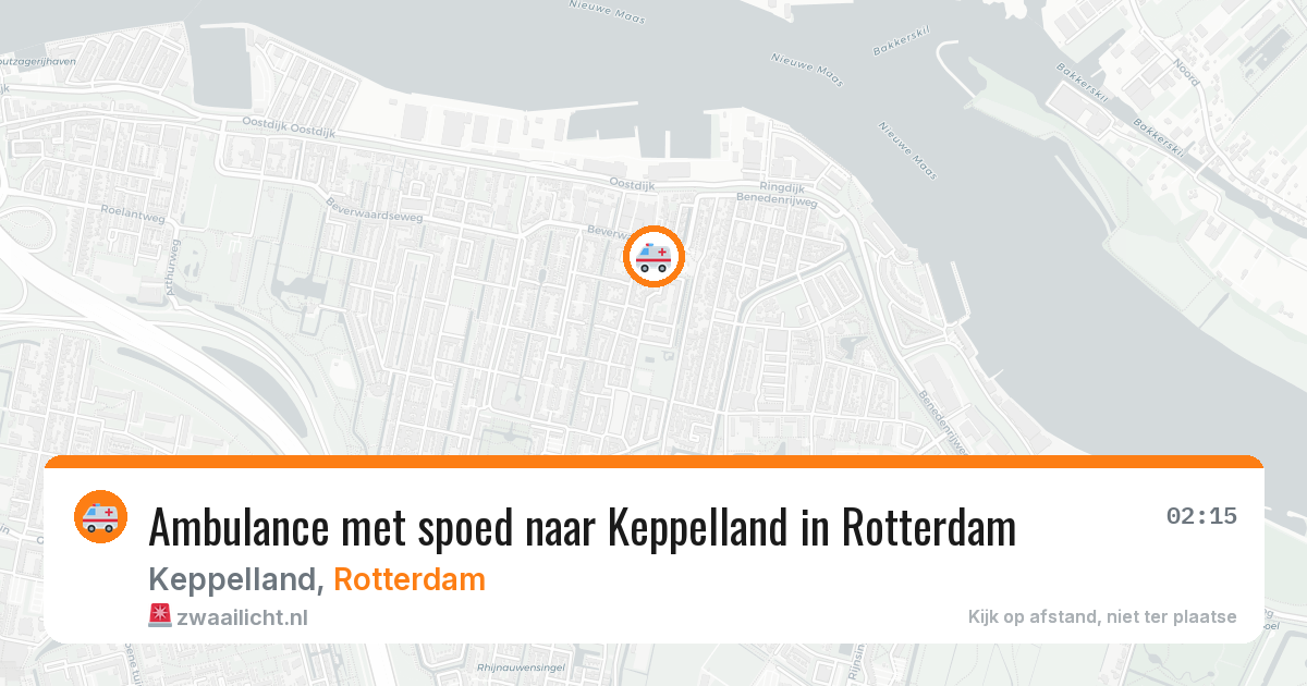 Ambulance met spoed naar Keppelland in Rotterdam — 17 apr 2026