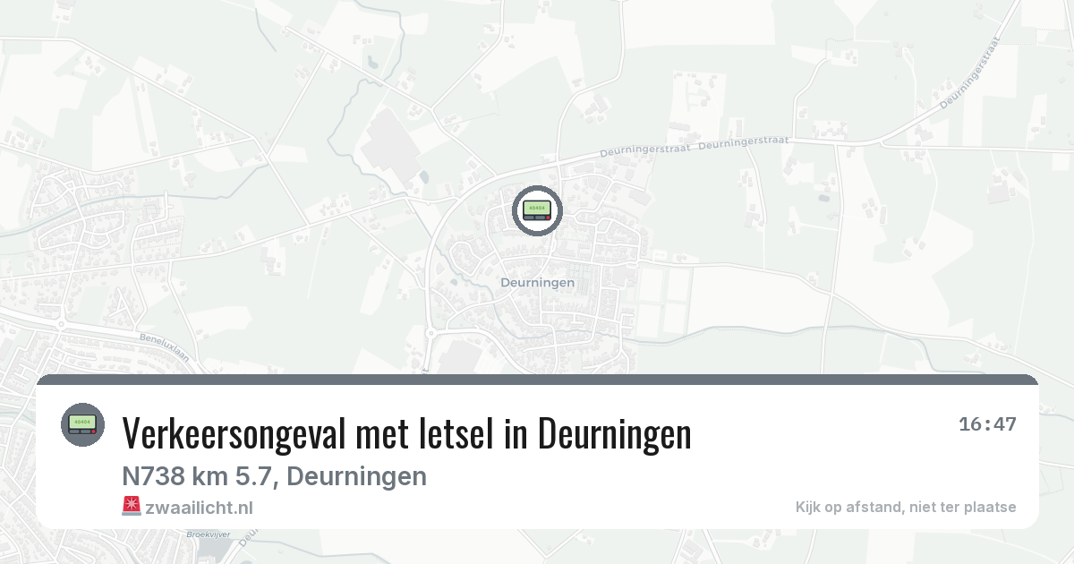 Verkeersongeval met letsel in Deurningen — 12 mrt 2026