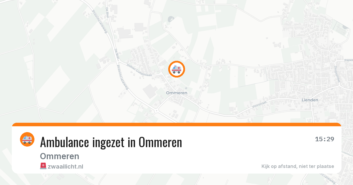 Ambulance ingezet in Ommeren — 19 jun 2026