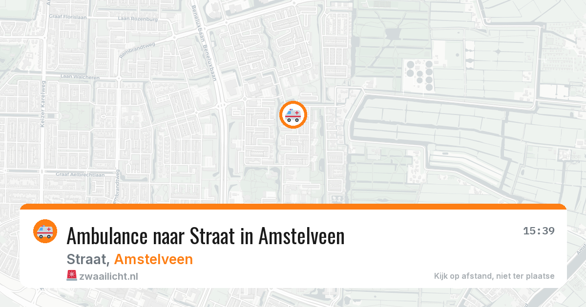 Ambulance naar Straat in Amstelveen — 19 jul 2026