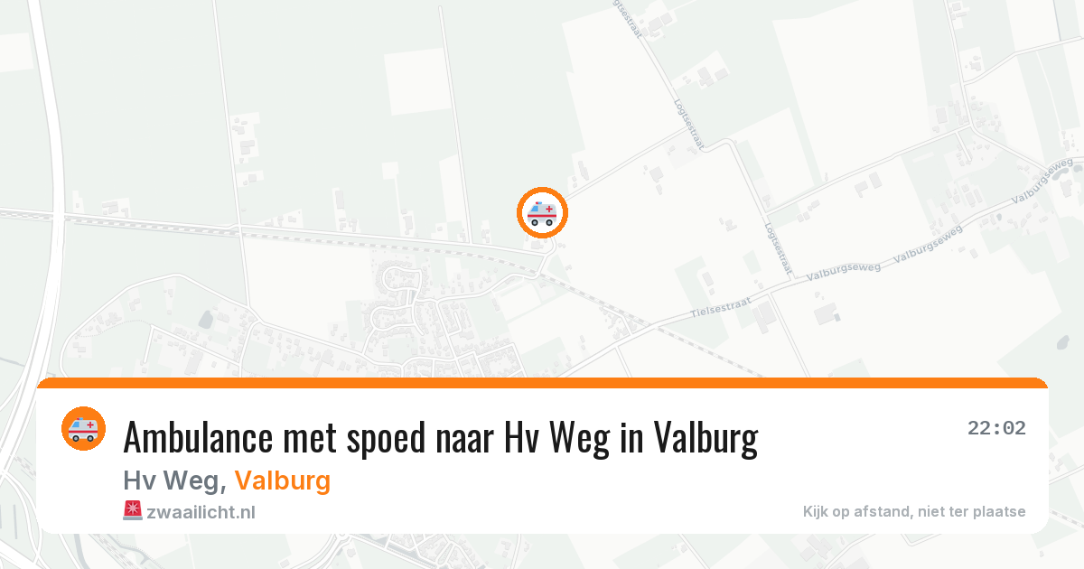 Ambulance met spoed naar Hv Weg in Valburg — 18 jul 2026