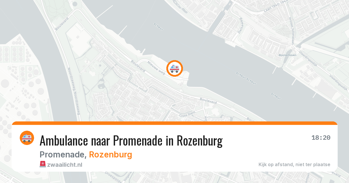 Ambulance naar Promenade in Rozenburg — 1 aug 2026