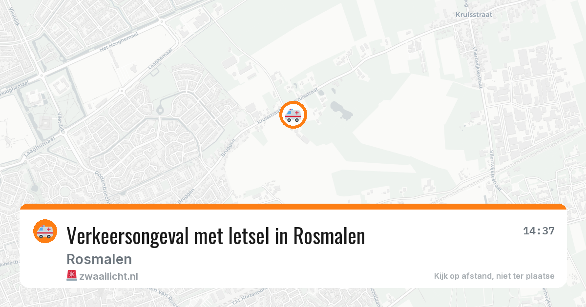 Verkeersongeval met letsel in Rosmalen — 11 aug 2026