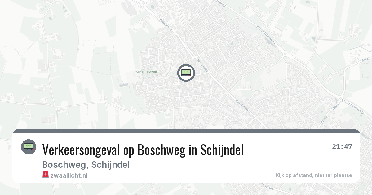 Verkeersongeval op Boschweg in Schijndel — 16 feb 2026
