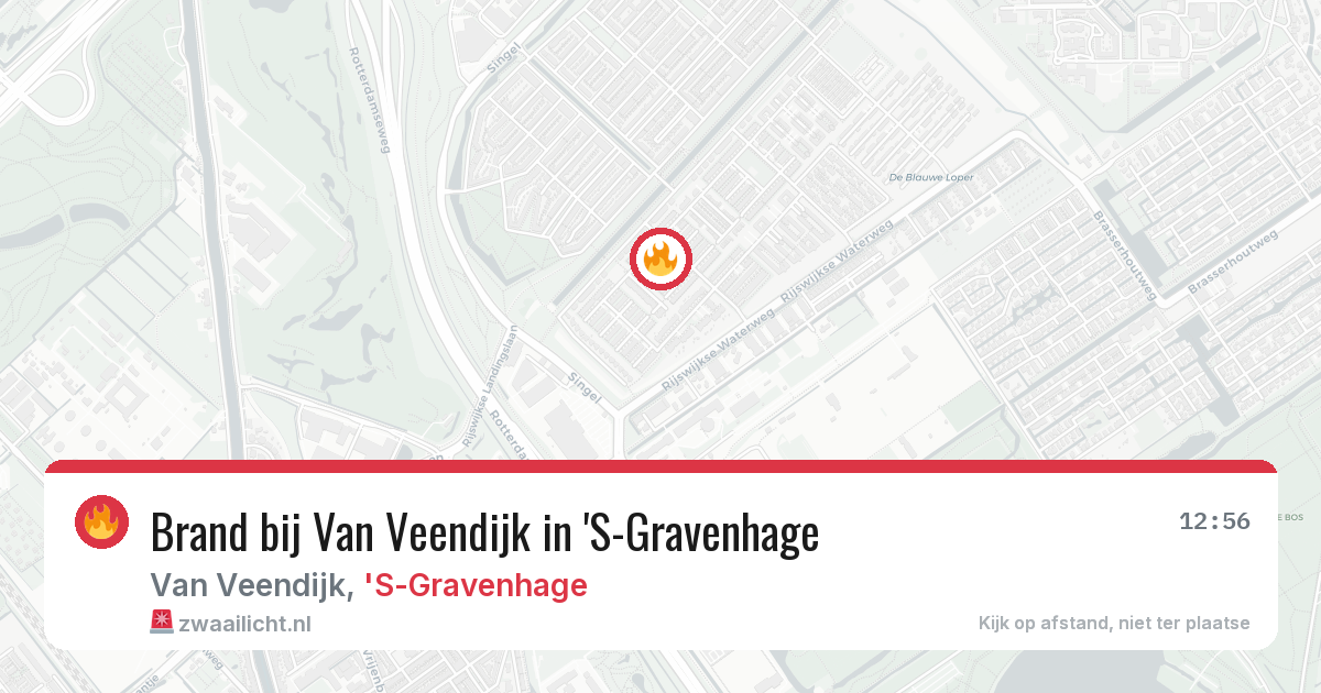 Brand bij Van Veendijk in 'S-Gravenhage — 22 mrt 2026