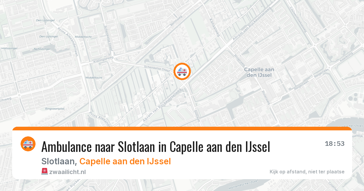 Ambulance naar Slotlaan in Capelle aan den IJssel — 13 jun 2026