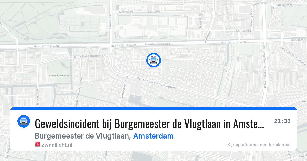 Geweldsincident bij Burgemeester de Vlugtlaan in Amsterdam — 12 aug 2026