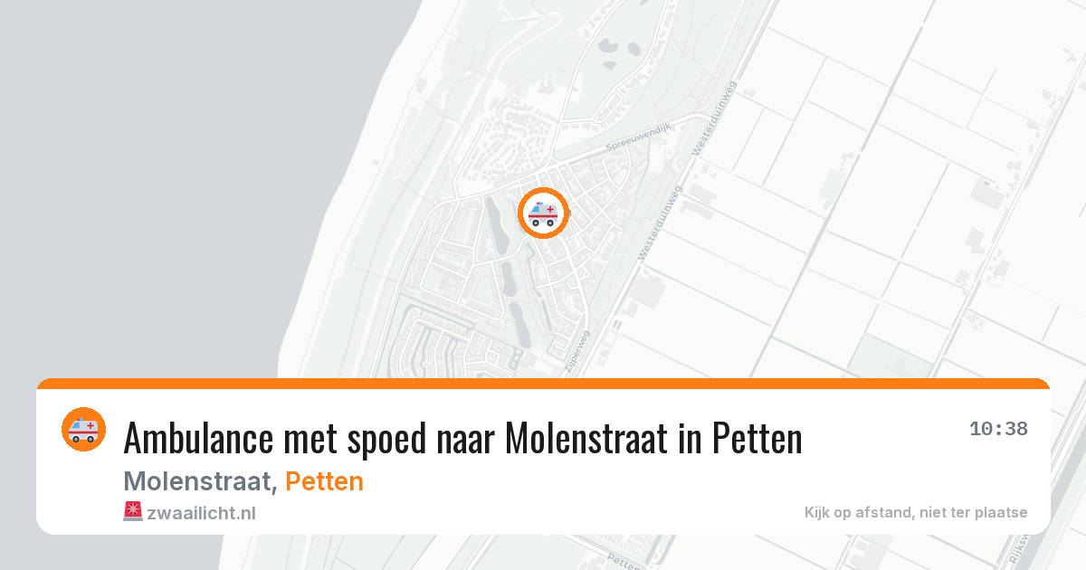 Ambulance met spoed naar Molenstraat in Petten — 14 jun 2026