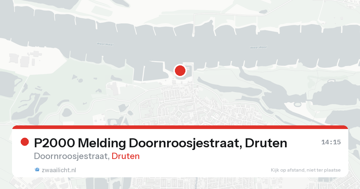 P2000 Melding Doornroosjestraat, Druten — 31 jan 2026