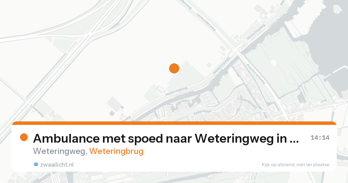 Ambulance met spoed naar Weteringweg in Weteringbrug — 7 feb 2026