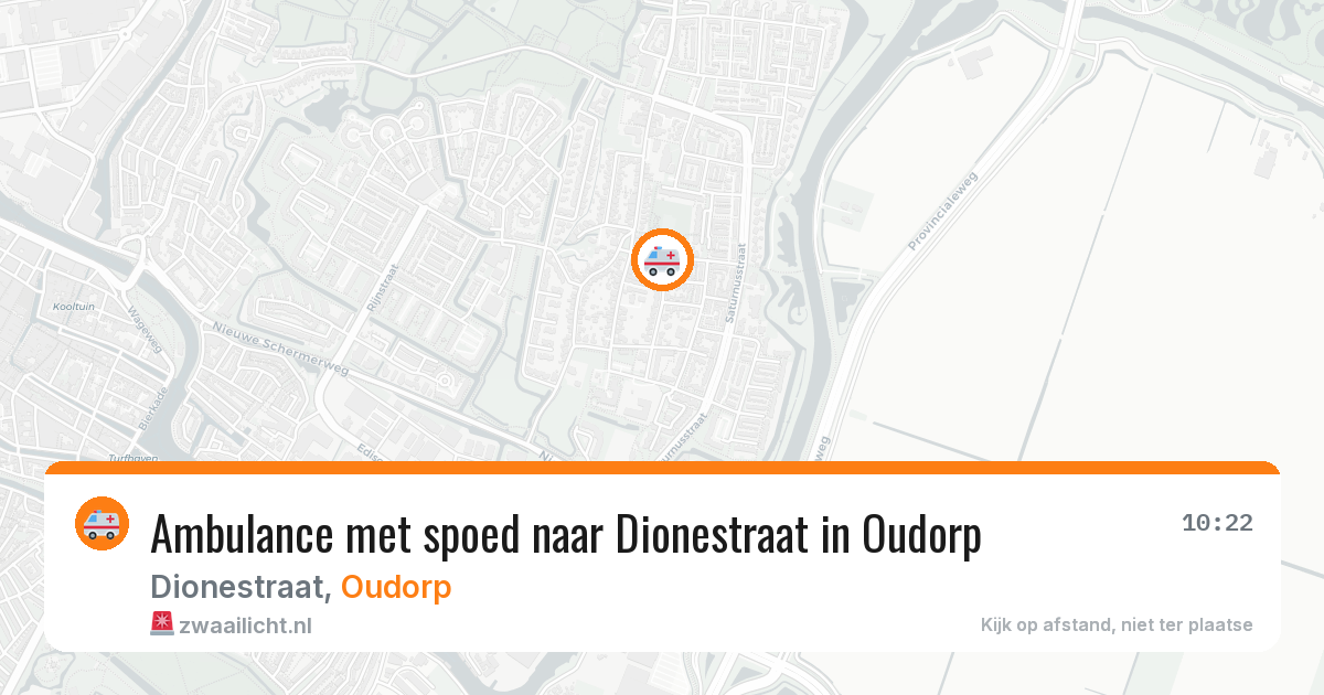 Ambulance met spoed naar Dionestraat in Oudorp — 7 mei 2026