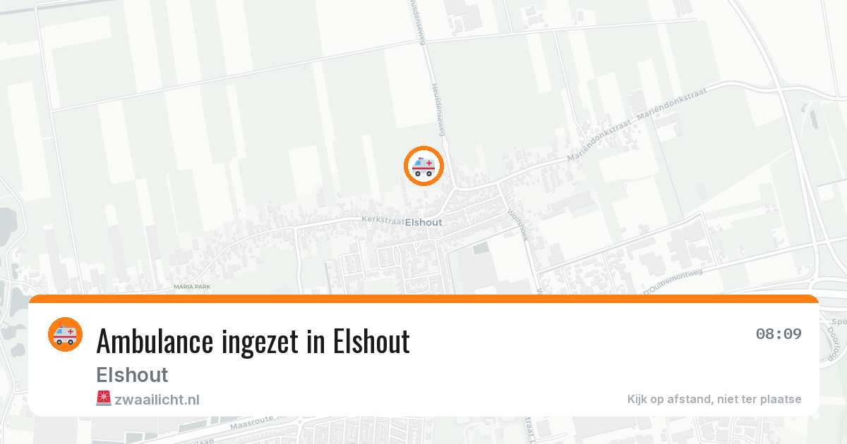 Ambulance ingezet in Elshout — 2 jun 2026
