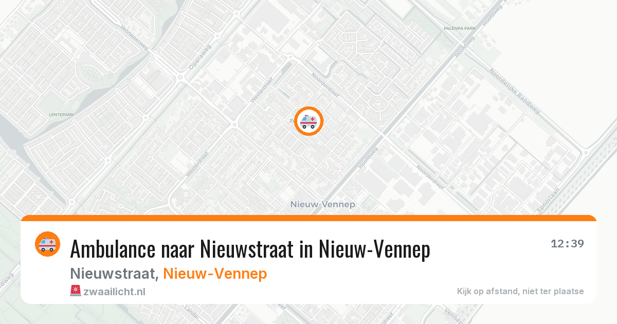 Ambulance naar Nieuwstraat in Nieuw-Vennep — 11 mei 2026