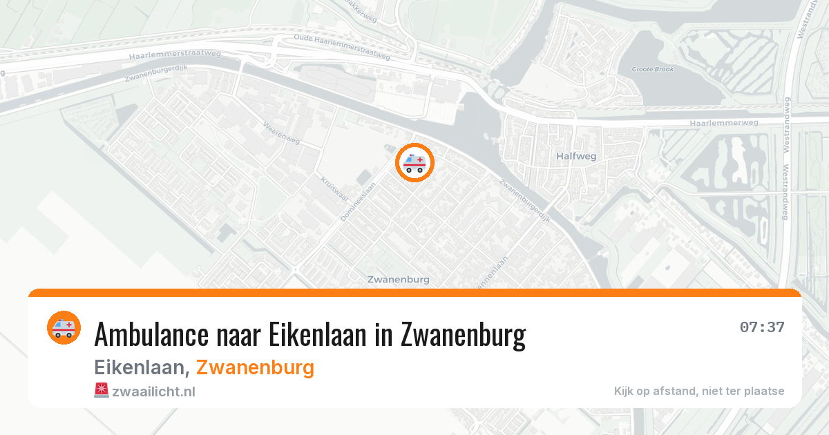 Ambulance naar Eikenlaan in Zwanenburg — 28 mei 2026