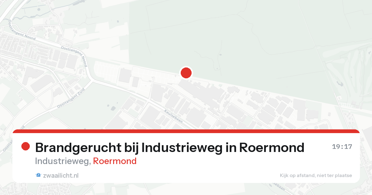 Brandgerucht bij Industrieweg in Roermond — 31 jan 2026