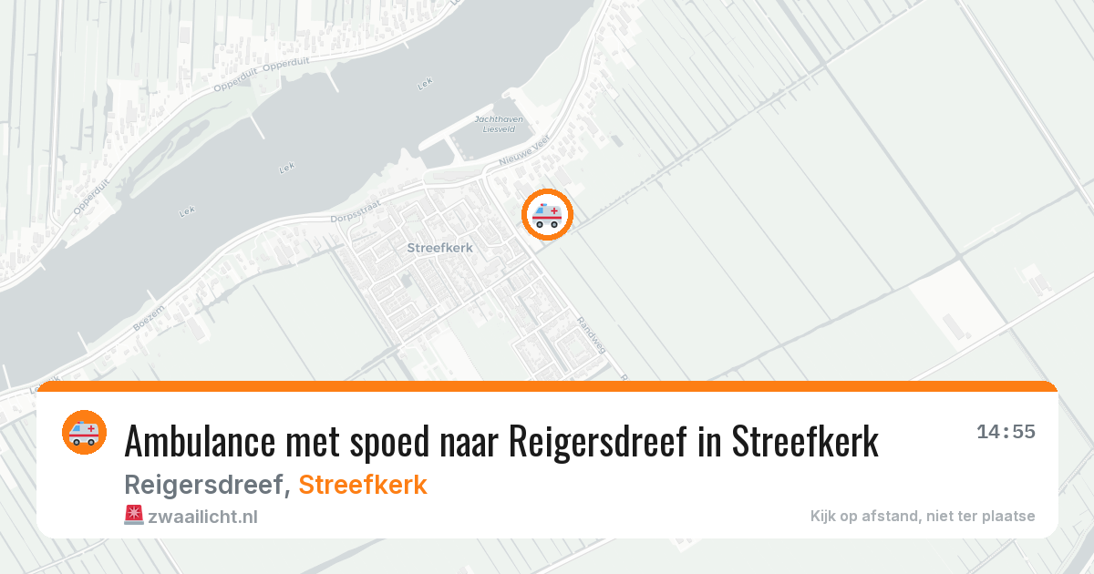 Ambulance met spoed naar Reigersdreef in Streefkerk — 30 apr 2026