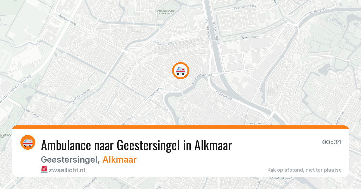 Ambulance naar Geestersingel in Alkmaar — 28 jul 2026