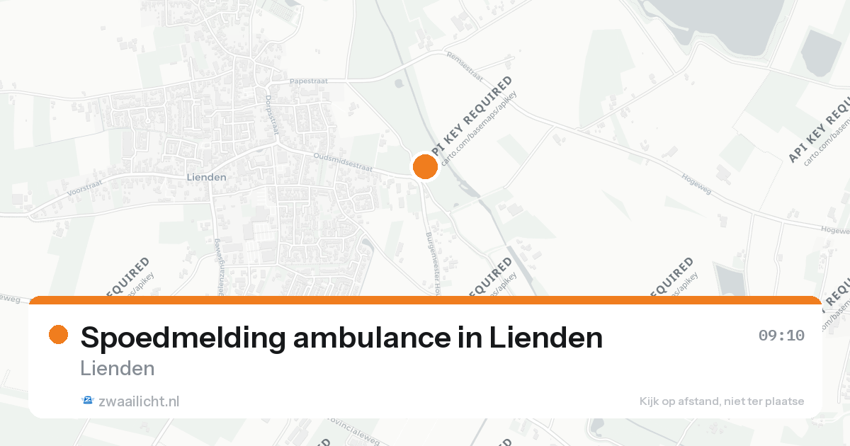 Spoedmelding ambulance in Lienden — 21 aug 2026