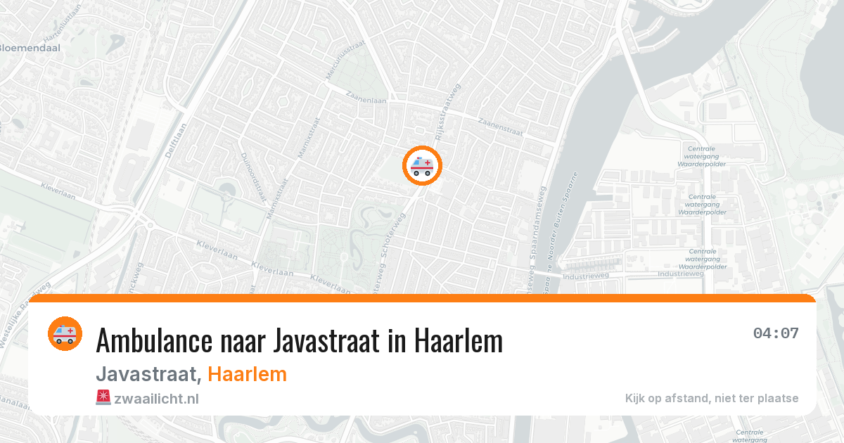 Ambulance naar Javastraat in Haarlem — 28 apr 2026