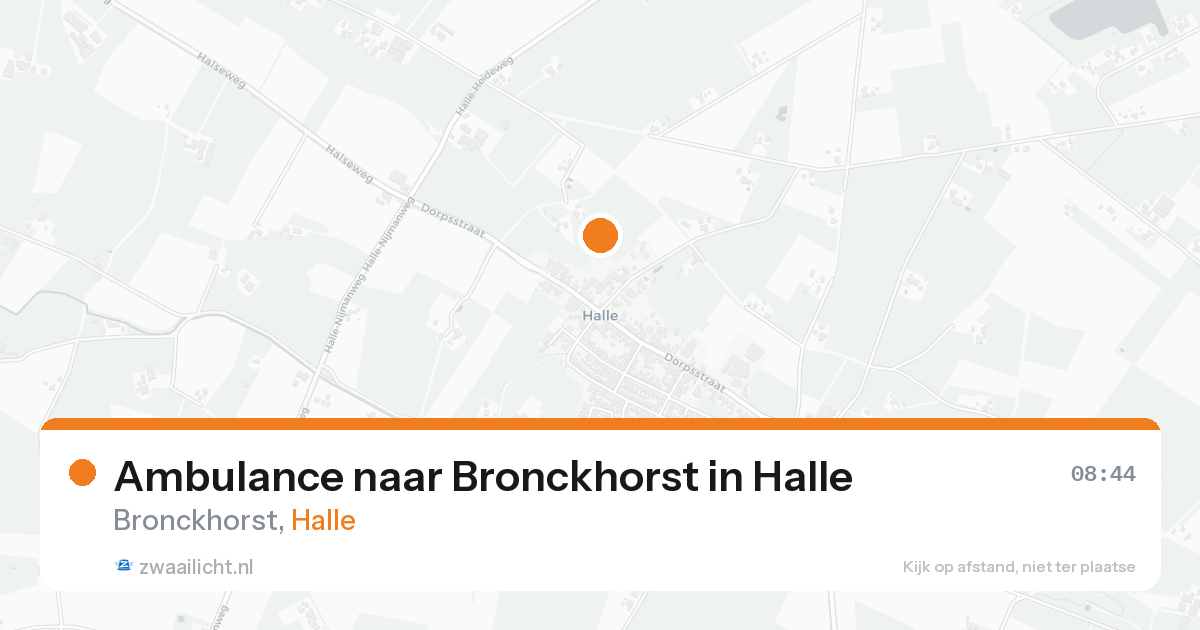 Ambulance naar Bronckhorst in Halle — 31 jan 2026