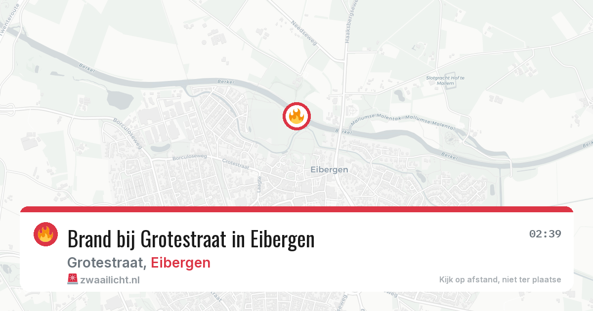 Brand bij Grotestraat in Eibergen — 20 jun 2026