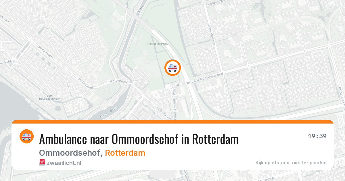 Ambulance naar Ommoordsehof in Rotterdam — 22 mei 2026