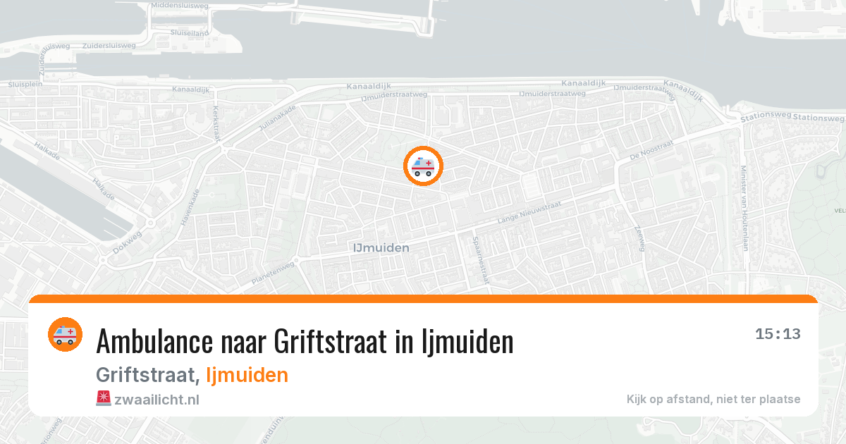 Ambulance naar Griftstraat in Ijmuiden — 23 mrt 2026