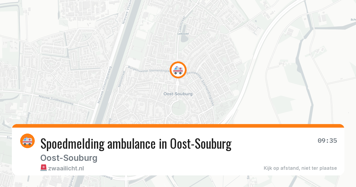 Spoedmelding ambulance in Oost-Souburg — 15 jul 2026